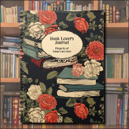 ヴィンテージ図書バラ読書日記 ノートブック