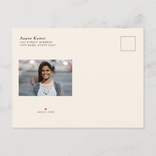 ヴィンテージ図書卒業写真のお知らせ 案内ポストカード (裏面)