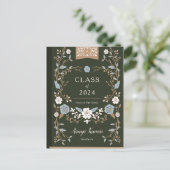 ヴィンテージ図書卒業写真のお知らせ 案内ポストカード (スタンド正面)