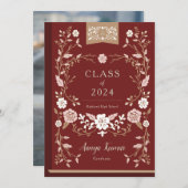 ヴィンテージ図書卒業写真のお知らせ 案内状 (正面/裏面)