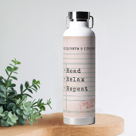 ヴィンテージ図書台本愛書本虫 ウォーターボトル