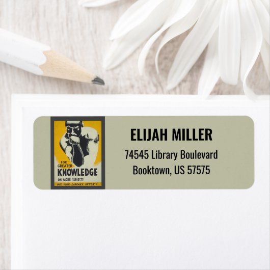 ヴィンテージ図書室間伐師像司書館 ラベル (インサイチュ)