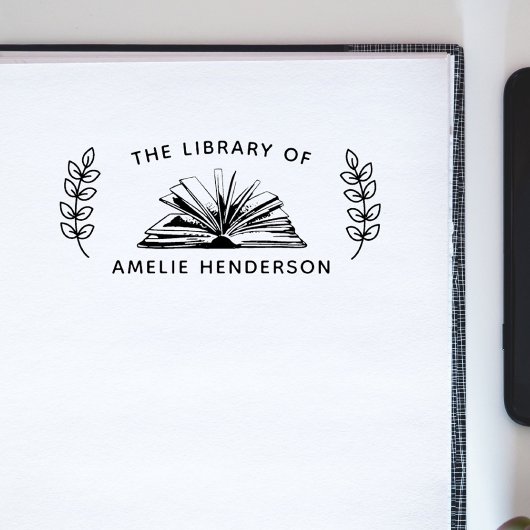 ヴィンテージ図書室 ラバースタンプ