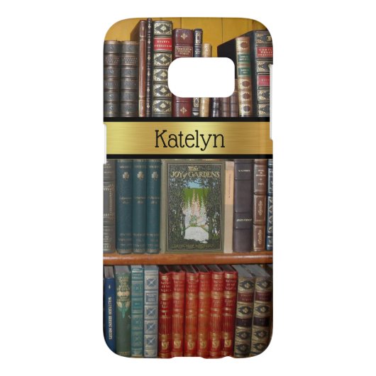 ヴィンテージ図書棚パーソナライズされた Case-Mate iPhoneケース (裏面)