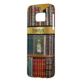 ヴィンテージ図書棚パーソナライズされた Case-Mate iPhoneケース (裏面左)