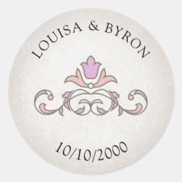 ヴィンテージ図書物語童話結婚の ラウンドシール