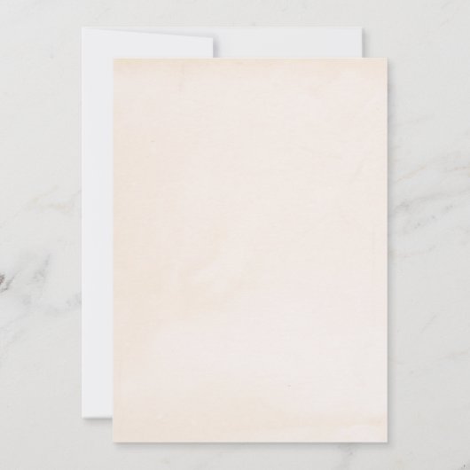 ヴィンテージ図書館のカード 本好きな人のための 本に囲まれた誕生日 招待状 (裏面)