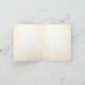 ヴィンテージ図書館の本の結婚式の折りたとうありがとうカード サンキューカード (内部)