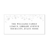 ヴィンテージ図書館の本の表紙 ウェディング返信住所 セルフインキングスタンプ (デザイン)