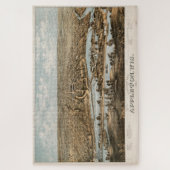 ヴィンテージ図版Appleton WIの地図(1874) ジグソーパズル (縦)