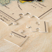 ヴィンテージ図解イタリアの地図(1869) ジグソーパズル (側面)