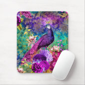 ヴィンテージ図解入りの、写真付きのピーコグランジックパターン マウスパッド (マウス)