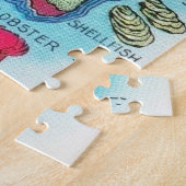 ヴィンテージ図解入りの、写真付きのマーブルヘッドパズル ジグソーパズル (側面)