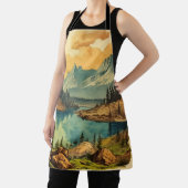 ヴィンテージ図解入りの、写真付きの国立公園芸術 エプロン (インサイチュ)