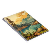 ヴィンテージ図解入りの、写真付きの国立公園芸術 ノートブック (右側)