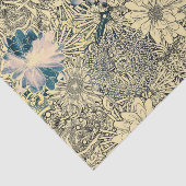 ヴィンテージ図解入りの、写真付きの花 薄葉紙 (詳細)