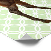 ヴィンテージ図解入りの、写真付きの馬レトロアートポスター ポスター (角)