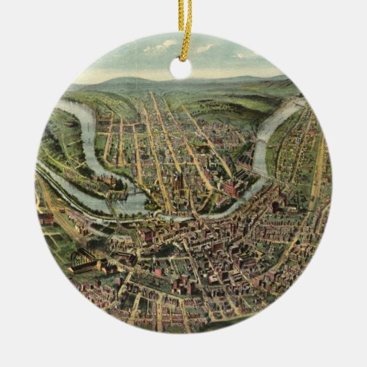 ヴィンテージ図鑑カンバーランドMD (1906) セラミックオーナメント (正面)