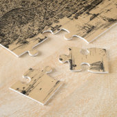 ヴィンテージ図鑑サンフランシスコの地図(1875) ジグソーパズル (側面)