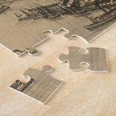 ヴィンテージ図鑑シダー鍵FL (1884) ジグソーパズル (側面)