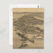 ヴィンテージ図鑑シダー鍵FL (1884) ポストカード (正面/裏面)