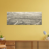 ヴィンテージ図鑑ロンドン・イングランドの地図(1861) キャンバスプリント (インサイチュ (リビング))