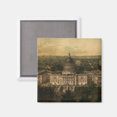 ヴィンテージ図鑑ワシントンD.C.の地図(1857) マグネット (正面/裏面)