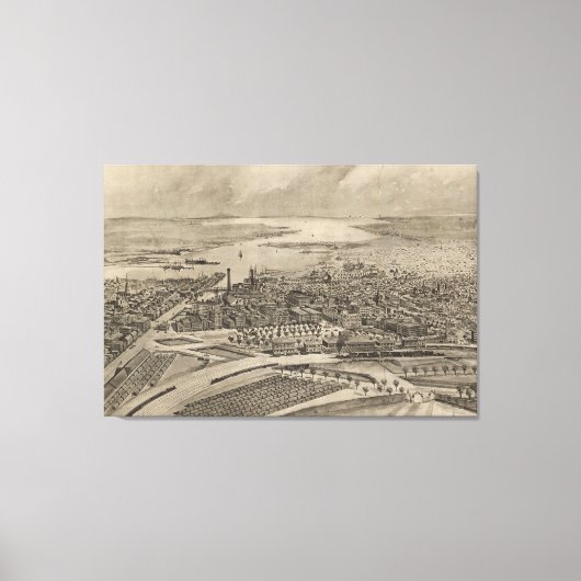 ヴィンテージ図鑑RI (1896) キャンバスプリント (正面)