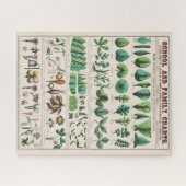 ヴィンテージ図:葉 ジグソーパズル (横)