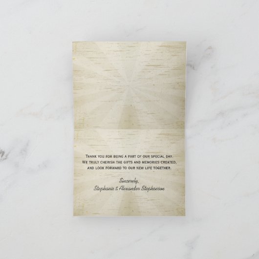 ヴィンテージ国ありがとう サンキューカード (内部)