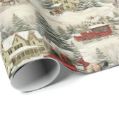 ヴィンテージ国のクリスマス ラッピングペーパー (ロールコーナー)