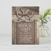 ヴィンテージ国のリハーサルディナー招待状 招待状 (スタンド正面)