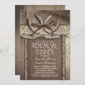 ヴィンテージ国のリハーサルディナー招待状 招待状 (正面/裏面)