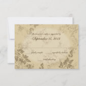 ヴィンテージ国の応答カード 出欠カード (正面)