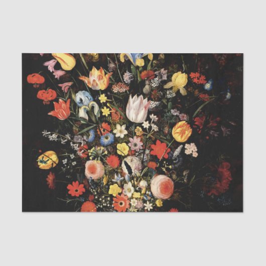 ヴィンテージ国の花エレガントフローラ 薄葉紙 (正面)