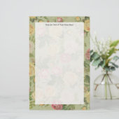ヴィンテージ国の風化フローラ 便箋 (スタンド正面)