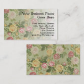 ヴィンテージ国の風化フローラ 名刺 (正面/裏面)