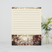 ヴィンテージ国クリスマス文具紙 (スタンド正面)