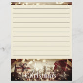 ヴィンテージ国クリスマス文具紙 (正面)