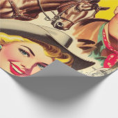 ヴィンテージ国シームレスイラストレーション ラッピングペーパー (角)