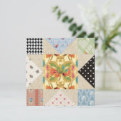 ヴィンテージ国スタイルキルト引っ越し祝いパーティーパーティー 招待状 (スタンド正面)