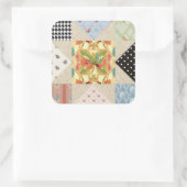 ヴィンテージ国スタイル夕べスターキルトパターン スクエアシール (バッグ)