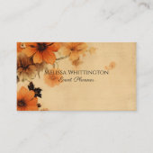 ヴィンテージ国フローラ両面 名刺 (正面)