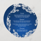 ヴィンテージ国ホワイトレースラウンドメニュー メニュー (正面/裏面)