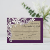 ヴィンテージ国レースデザイン応答カード 出欠カード (スタンド正面)