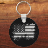 ヴィンテージ国動揺して国国旗7月4日 キーホルダー (正面)
