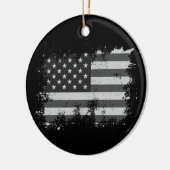 ヴィンテージ国動揺して国国旗7月4日 セラミックオーナメント (左)