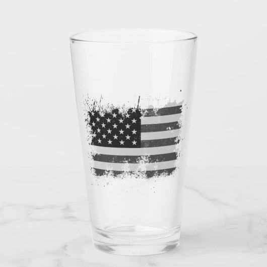 ヴィンテージ国動揺して国国旗7月4日 タンブラーグラス (正面)