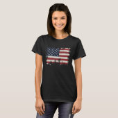ヴィンテージ国動揺して国国旗7月4日 Tシャツ (正面フル)