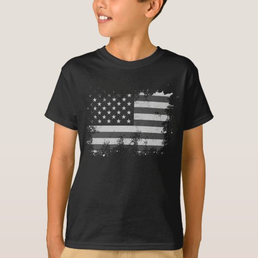ヴィンテージ国動揺して国国旗7月4日 Tシャツ (正面)
